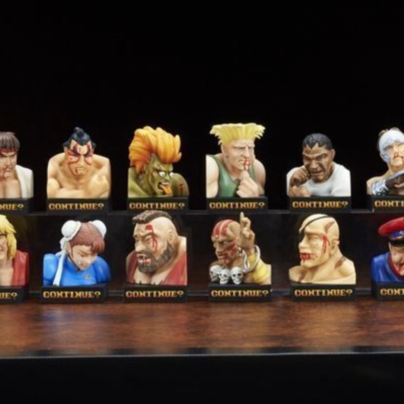 「ストリートファイターII」の負け顔がフィギュア化！