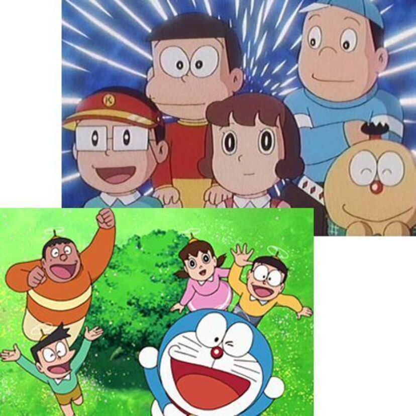 「ドラえもん」「キテレツ大百科」の主要キャラクターを比較