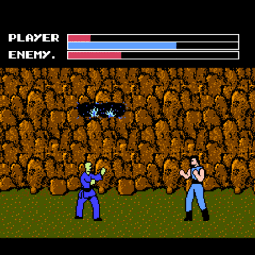 ファミコン『ファイティングロード』ストリートファイターをシンプルにしたような格闘ゲーム！！