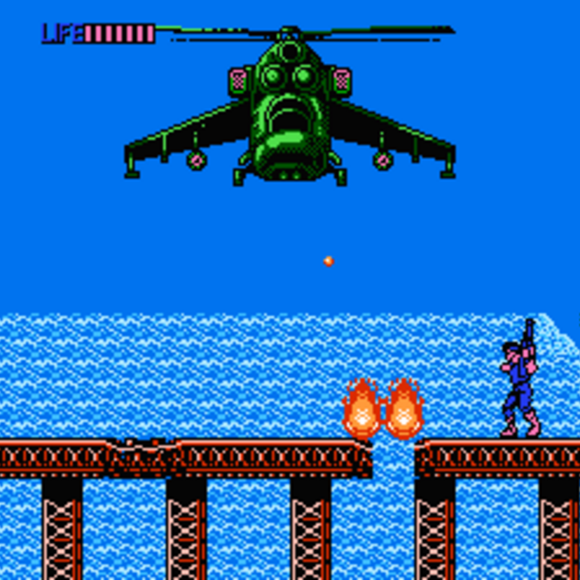 ファミコン『エアーウルフ』 超音速攻撃ヘリで敵を倒すシューティングゲーム！！