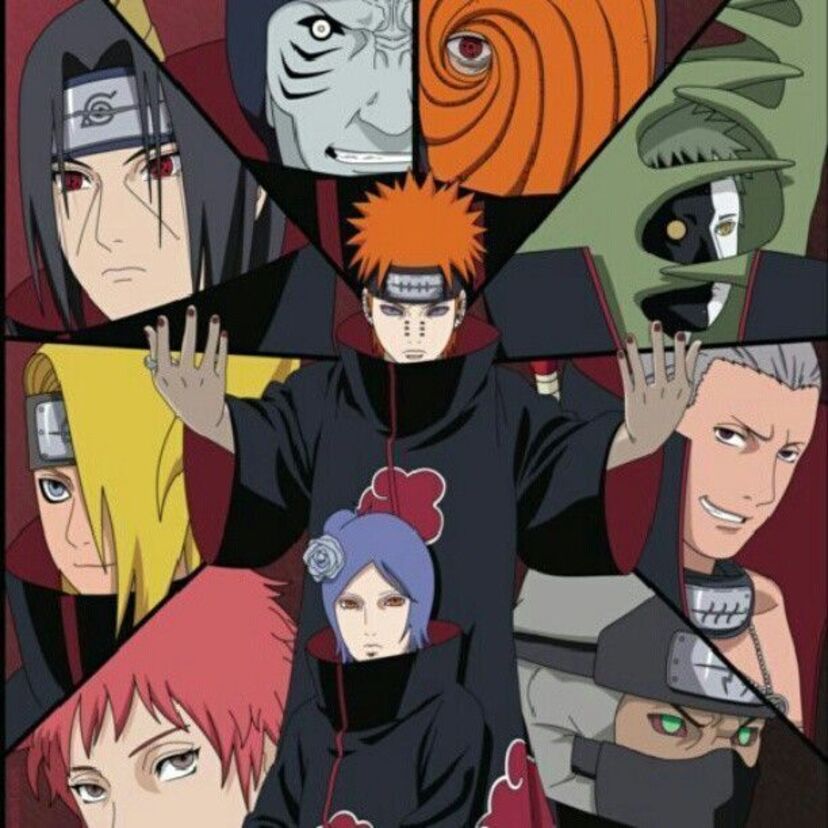 『NARUTO -ナルト-』の犯罪組織「暁」のメンバー