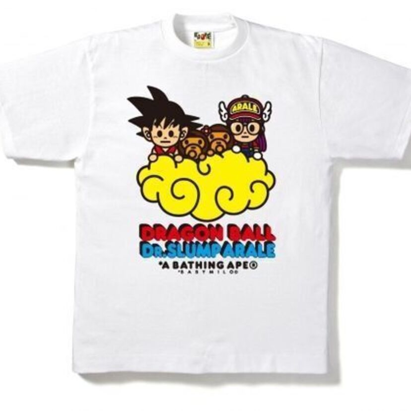 Dr.スランプとドラゴンボールがアニバーサリー！裏原を代表するブランド・エイプとコラボTシャツを発売！