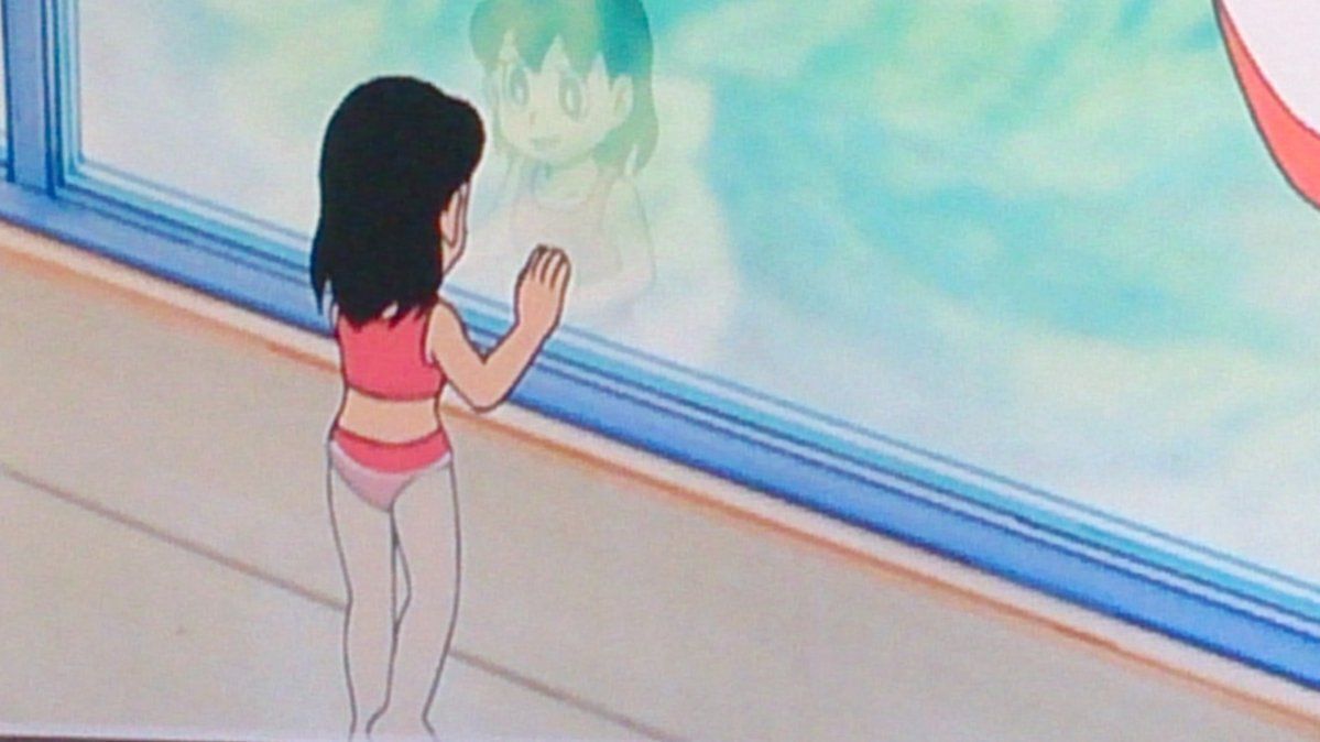 法の圧力か？『ドラえもん』のヒロイン・国民的お風呂タレントの「しずかちゃん」が入浴シーンで水着を着ている！